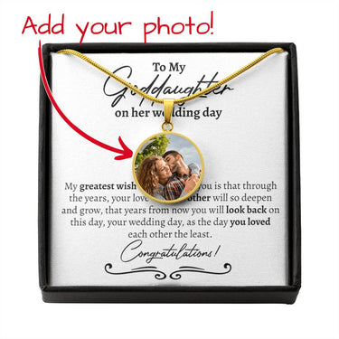 Goddaughter Wedding Birth Flower Necklace - Love You This Much